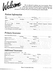 Click to Enlarge: Welcome Form 1 of 2